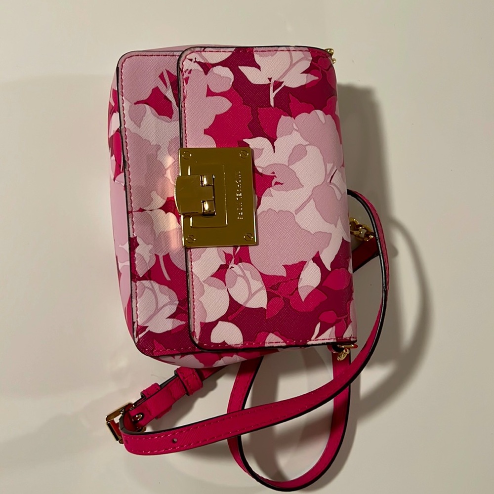 Michael Kors Small Crossbody Pink White Floral